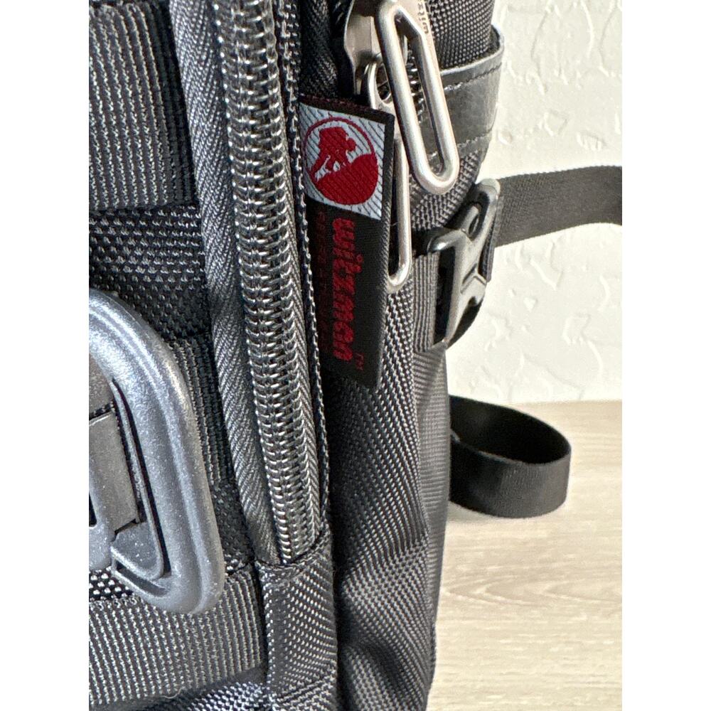 WITZMAN B688 Black Carry On Travel Backpack for Men Large Convertible 45L - Picture 3 of 8